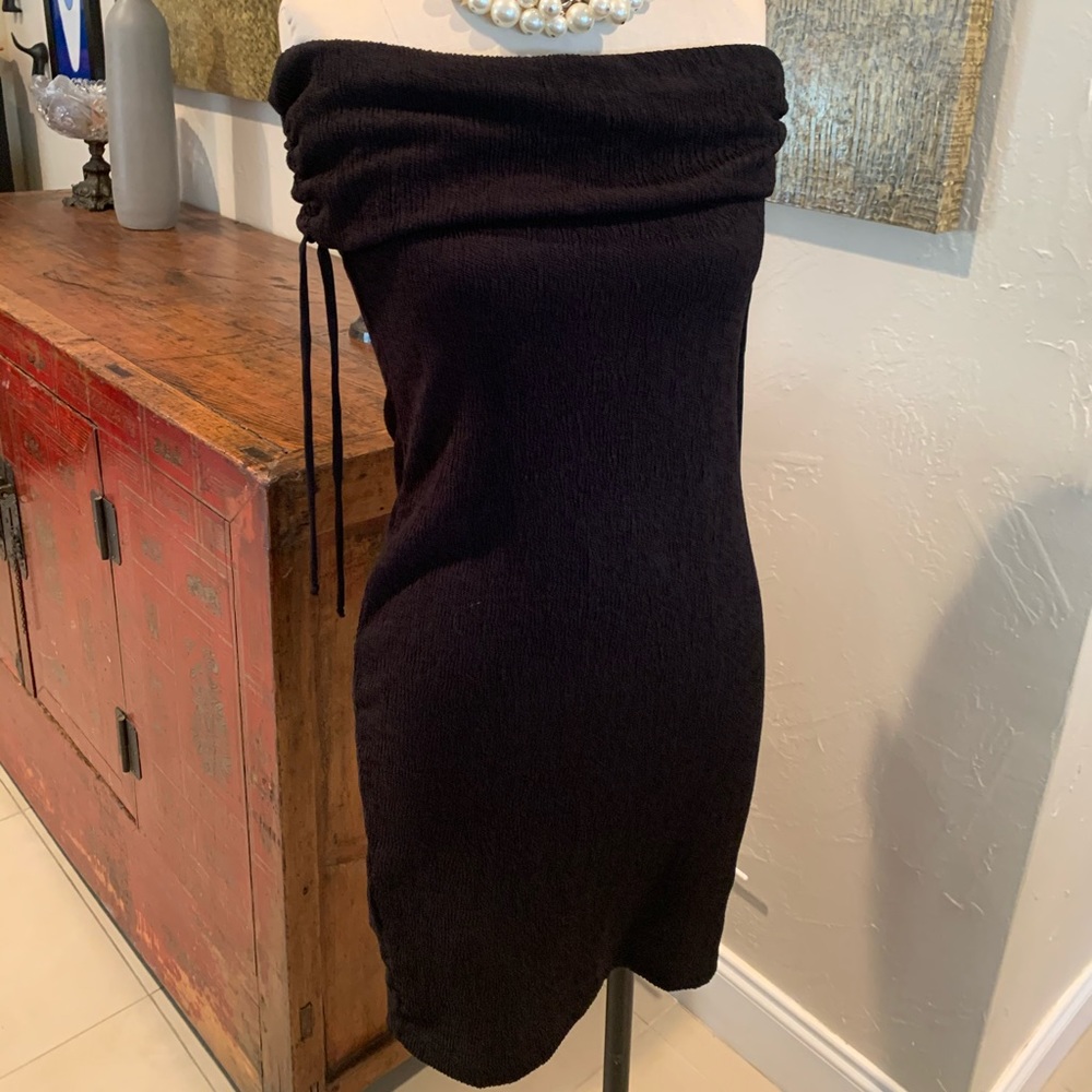 MANGO suit creepy stretch dress 6 M black